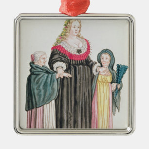 Venetian Courtesan Julgransprydnad Metall