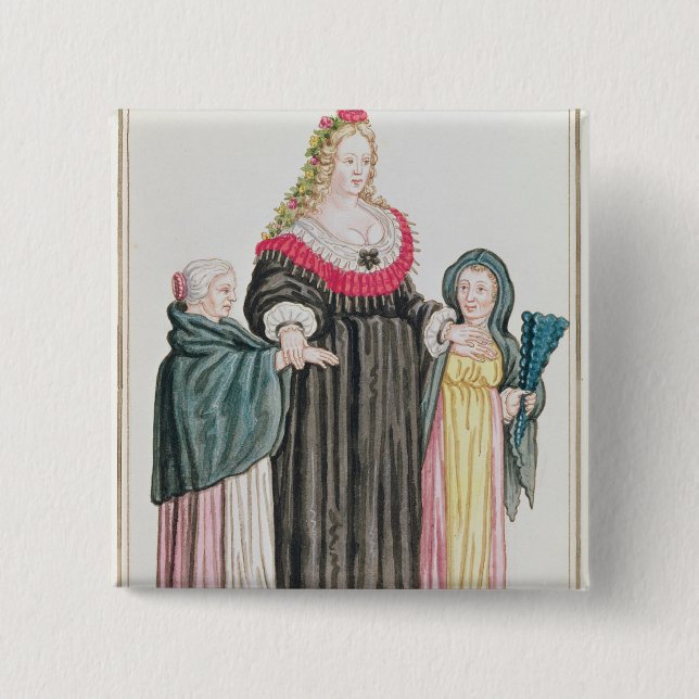 Venetian Courtesan Knapp (Framsida)