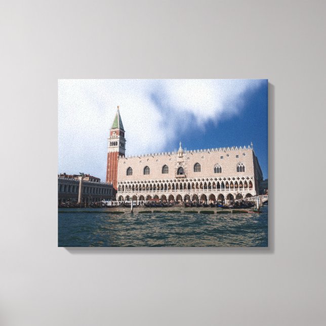 Venetian Elegance: St. Mark's Basilica och Doge's Canvastryck (Framsida)