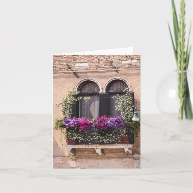 Venetian fönster Notecard Kort (Framsida)