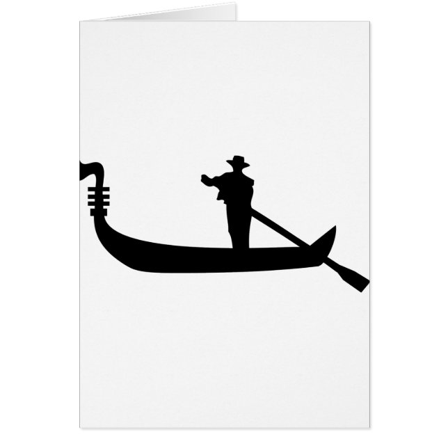 venetian gondol hälsningskort (Framsidan)