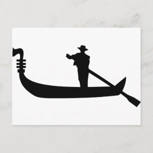 venetian gondol vykort