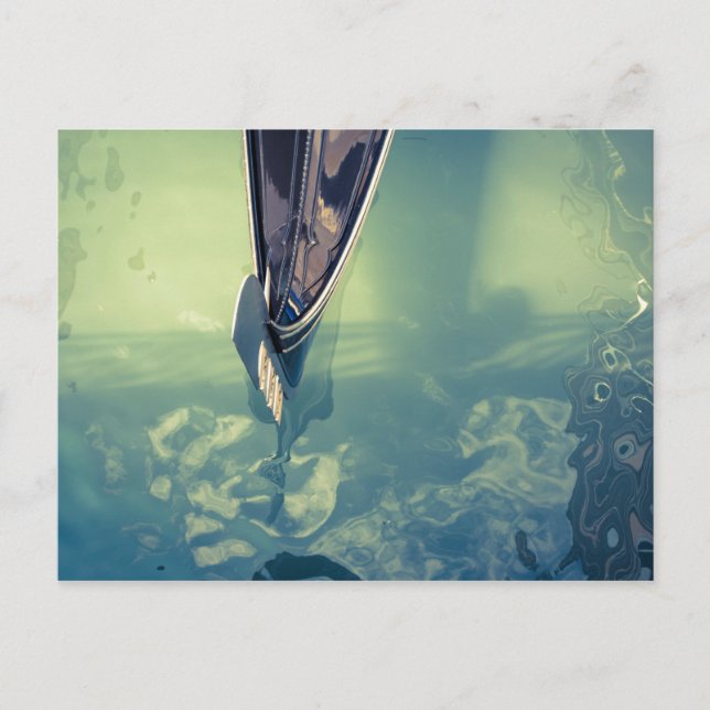 Venetian Gondola Photo Postcard - Venedig, Italien Vykort (Framsida)