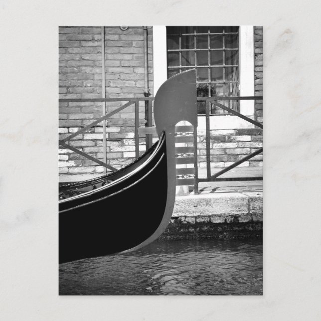 Venetian Gondola vycard Vykort (Framsida)