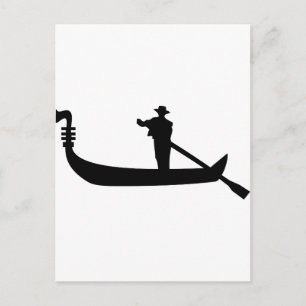 venetian gondola vykort