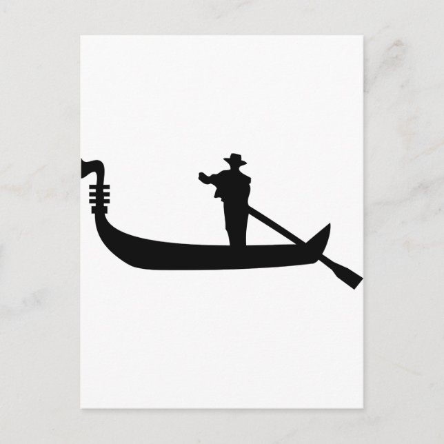 venetian gondola vykort (Framsida)