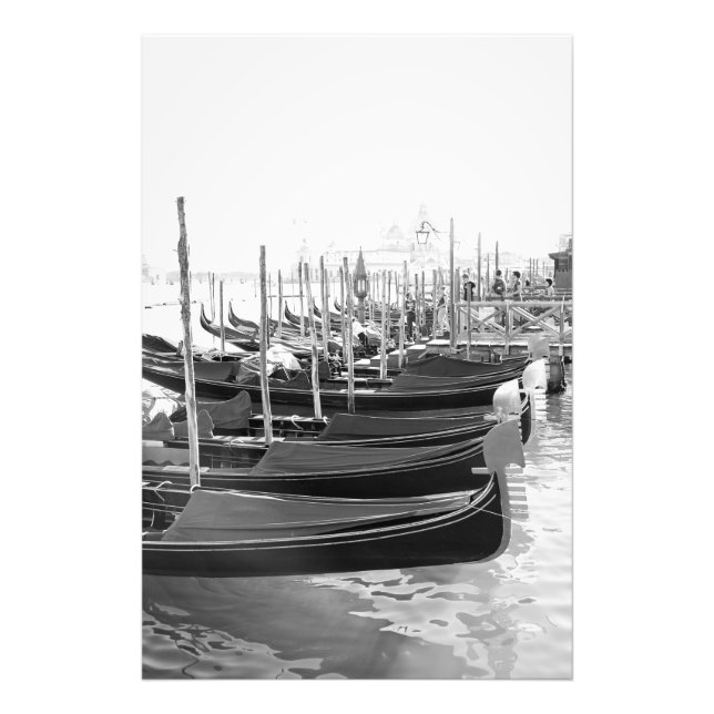Venetian gondolas på vatten - Fotoutskrift Fototryck (Framsidan)