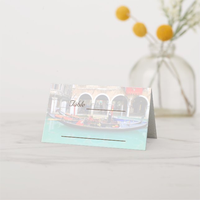 Venetian Gondolas Placeringskort (Framsida)