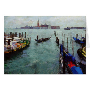 Venetian Gondolier Hälsningskort