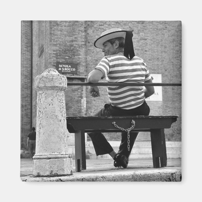 Venetian Gondolier Magnet (Framsidan)