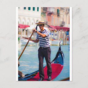 Venetian Gondolier Vykort