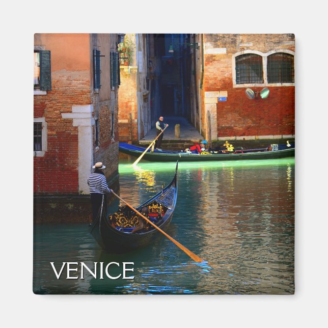 Venetian Gondoliers Magnet (Framsidan)