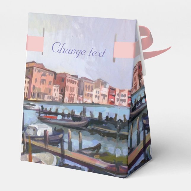 Venetian Grand Canal Favor Box Presentaskar (Baksidan Sidan)