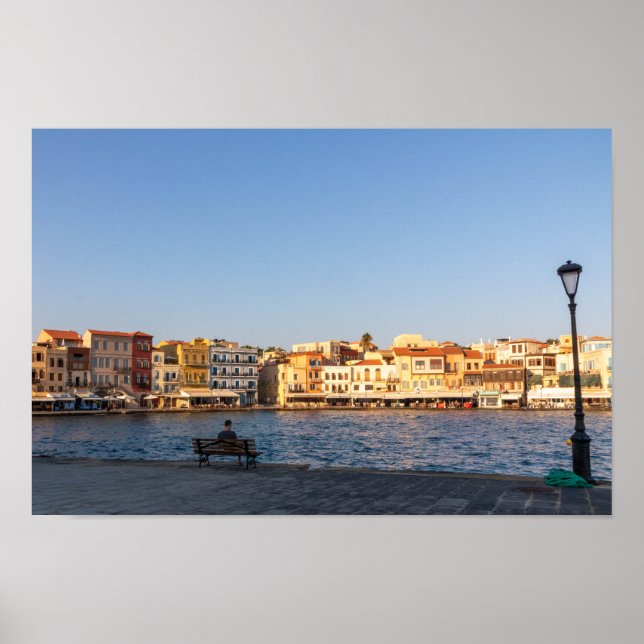 Venetian Harbour, Chania, Kreta, Grekland Poster (Framsidan)