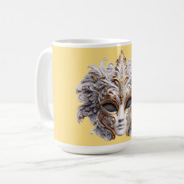 Venetian Intricately Decorated in Gray Hues Kaffemugg