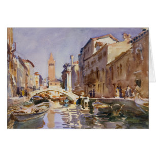 Venetian kanal hälsningskort