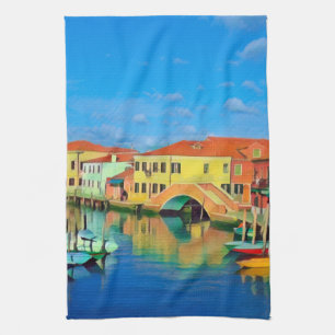 Venetian Lagoon - MURANO - panorama Kökshandduk