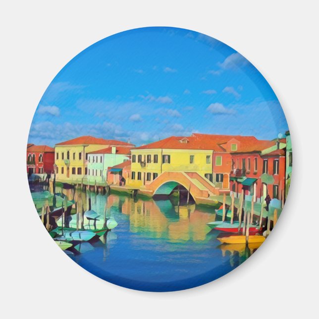 Venetian Lagoon - MURANO - panorama Magnet (Framsidan)
