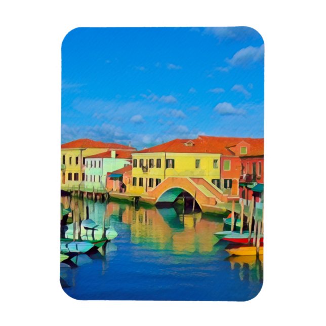 Venetian Lagoon - MURANO - panorama Magnet (Vertikal)