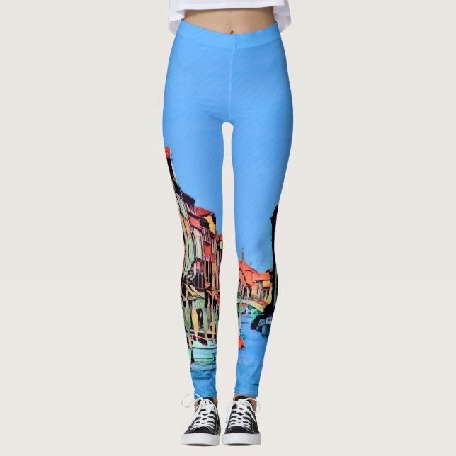 Venetian Lagoon - MURANO - vy Leggings (Framsida)