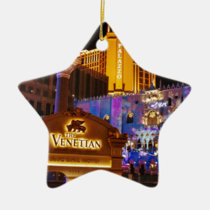 Venetian Las Vegas Decorative Evening Ljus Julgransprydnad Keramik
