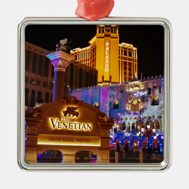 Venetian Las Vegas Decorative Evening Ljus Julgransprydnad Metall (Framsidan)