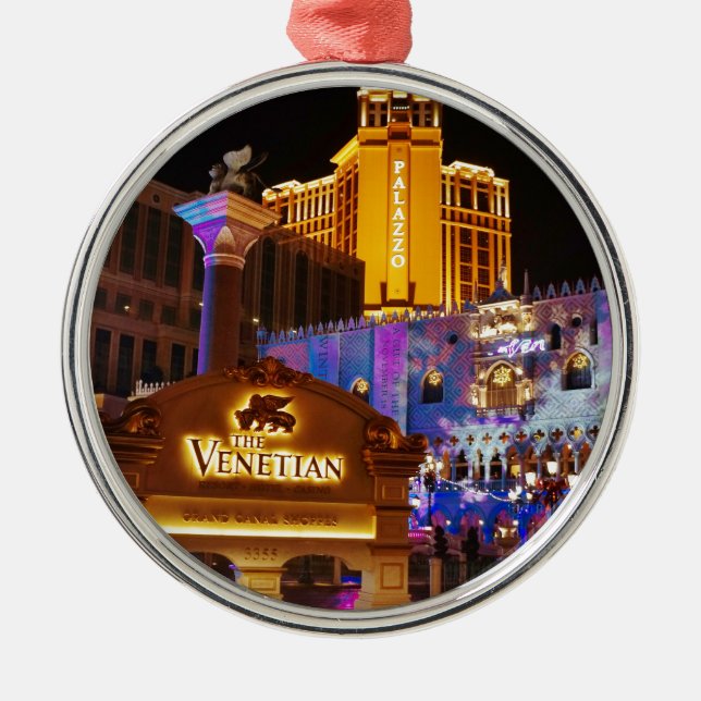 Venetian Las Vegas Decorative Evening Ljus Julgransprydnad Metall (Framsidan)