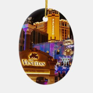 Venetian Las Vegas Dekorativa Kvällsljus Julgransprydnad Keramik