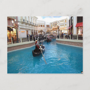 Venetian Las Vegas Gondolas Photo Postcard Vykort