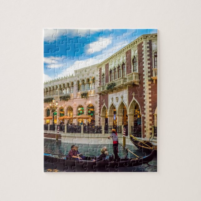 Venetian Las Vegas Gondolkanalarkitektur Pussel (Vertikal)