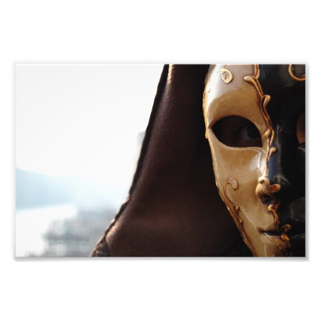 Venetian Mask Fototryck (Framsidan)