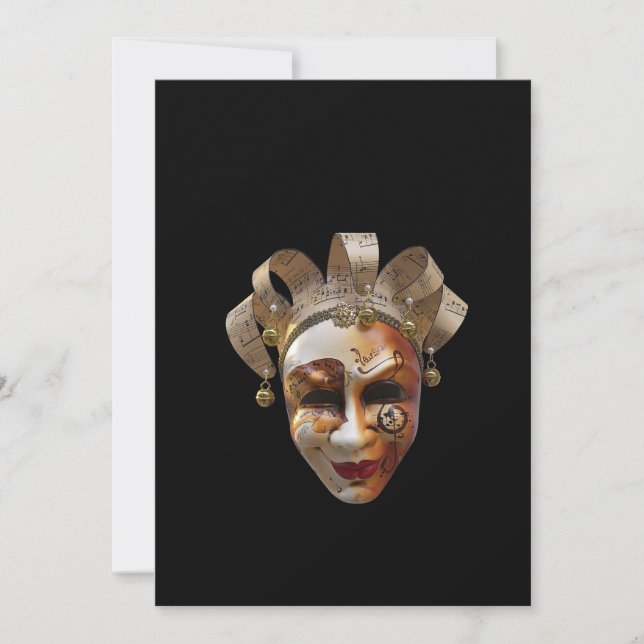 Venetian Mask-inbjudan Inbjudningar (Framsida)