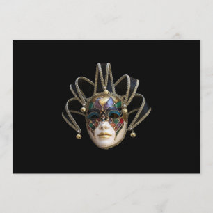 Venetian Mask-inbjudan Inbjudningar