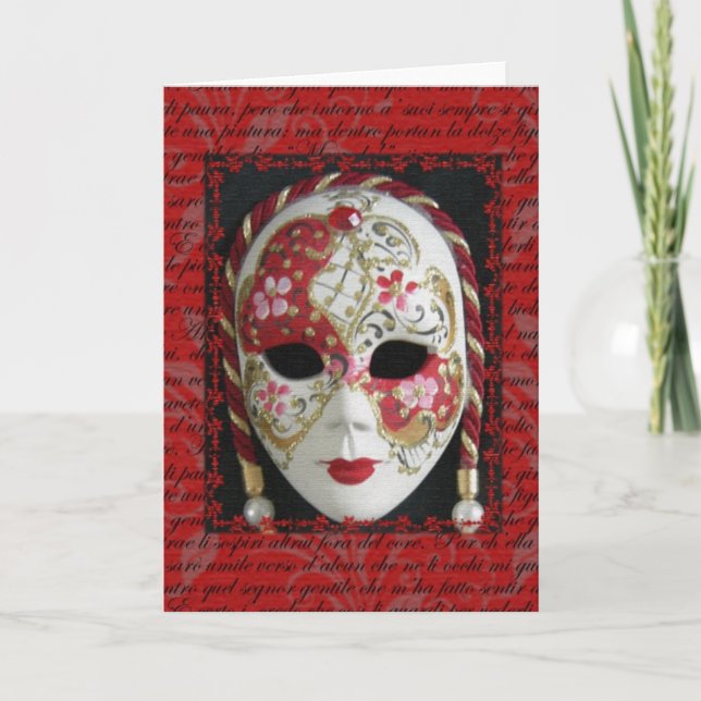 Venetian Mask Kort (Framsida)