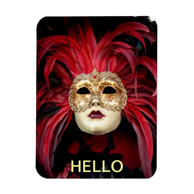 Venetian Mask Magnet (Vertikal)