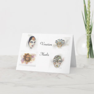 Venetian Mask Notecards av Mary Dunham Walters Kort