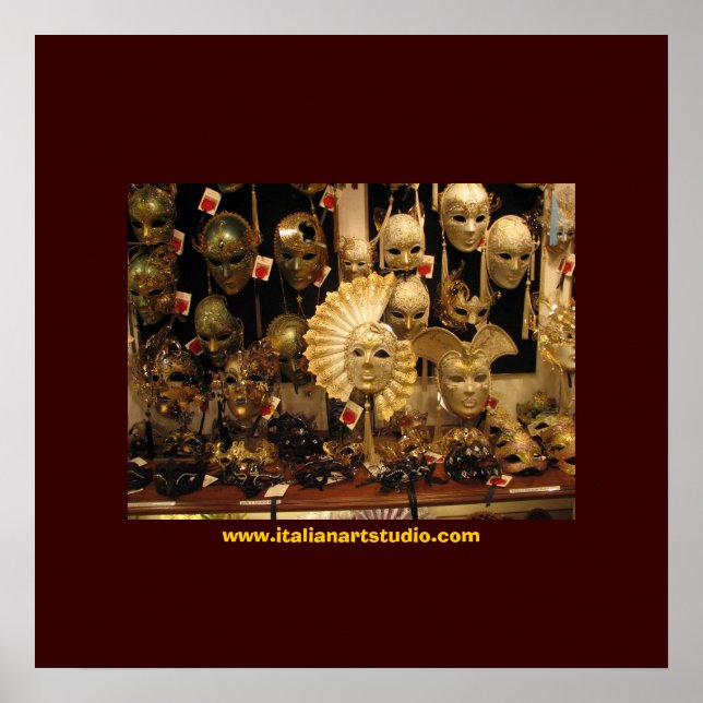 Venetian Mask Poster (Framsidan)