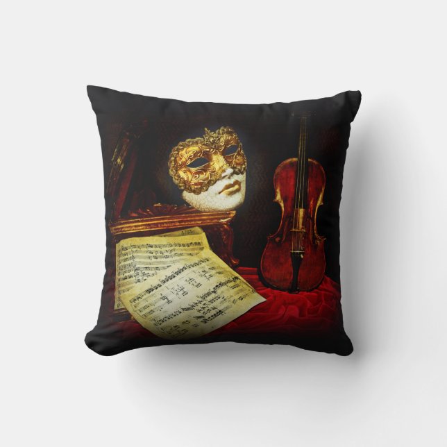 Venetian Mask-samling - Musical night Kudde (Framsida)