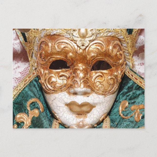 Venetian Mask Vykort (Framsida)