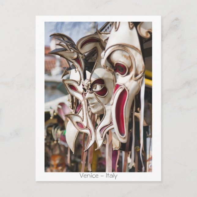 Venetian Mask Vykort (Framsida)