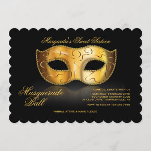 Venetian maskera inbjudan