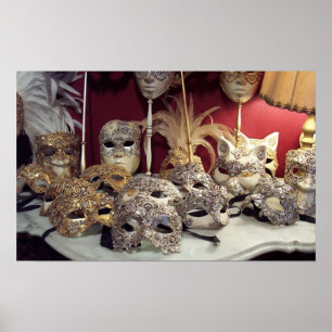 Venetian maskerar poster