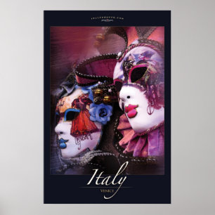 Venetian maskerar poster