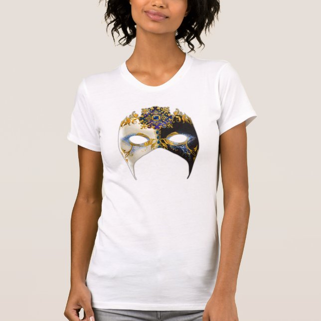 Venetian Masque: Sapphire Jewel Tee Shirt (Framsida)