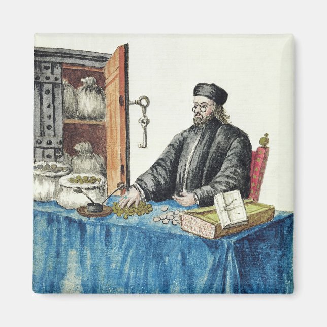 Venetian Moneylender, från en illustrerad bok Magnet (Framsidan)
