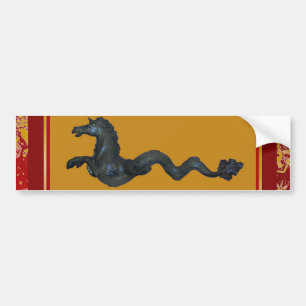 Venetian Murano Glass Horse Bumper Sticker Bildekal