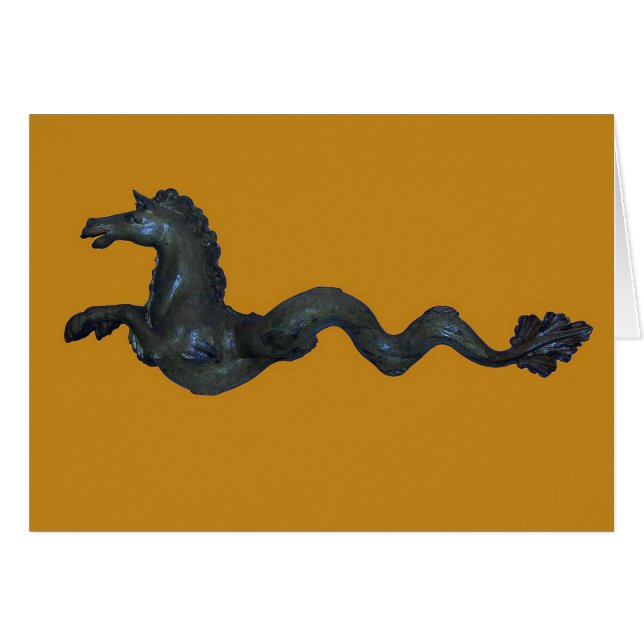 Venetian Murano Glass Horse Hälsningskort (Framsidan Horizontal)