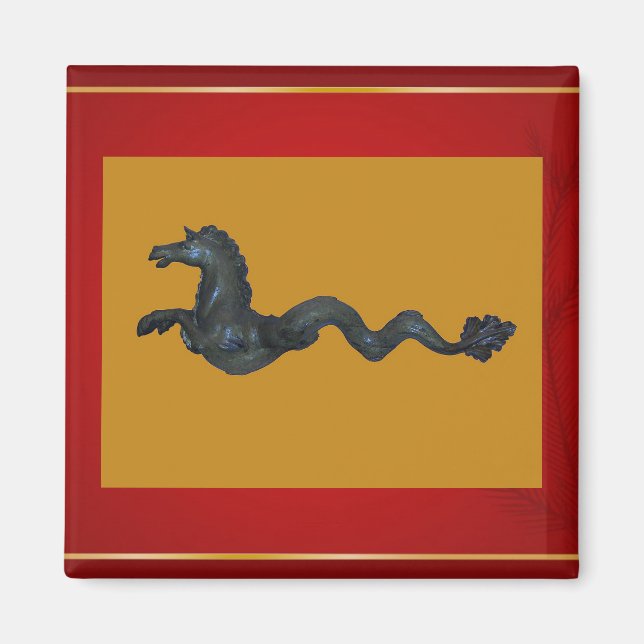 Venetian Murano Glass Horse Magnet (Framsidan)