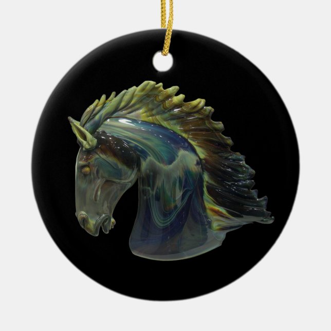 Venetian Murano Glass Horse Ornament (Framsidan)
