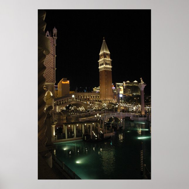 Venetian på natten poster (Framsidan)